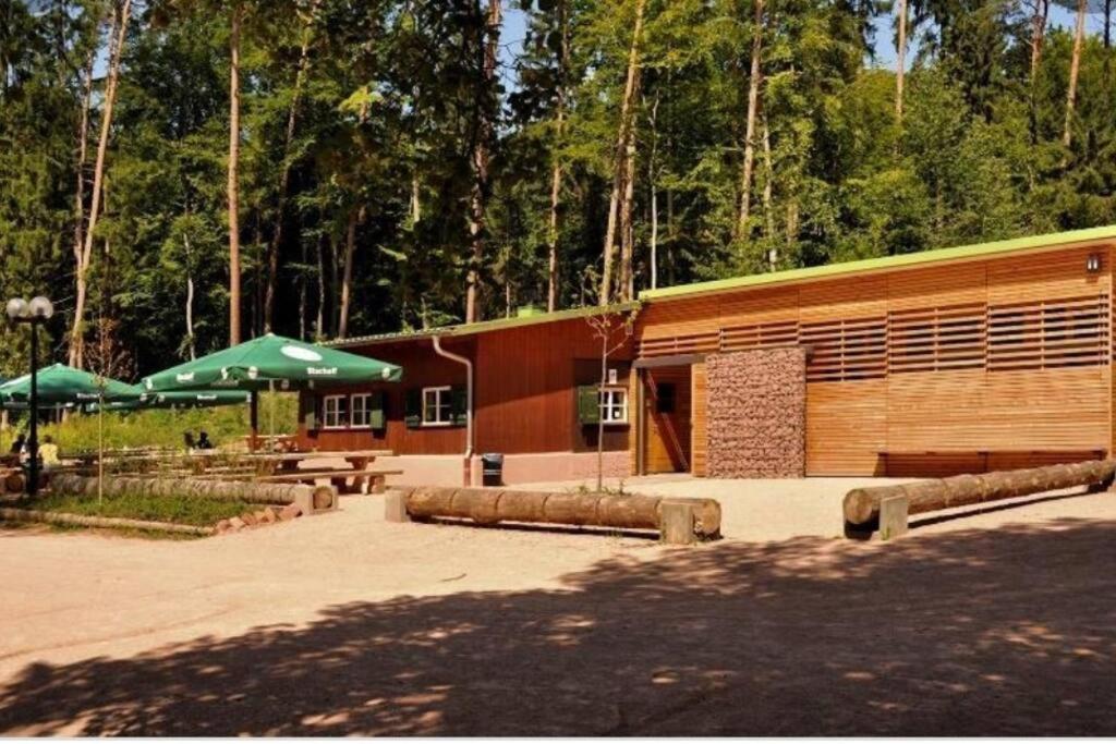 Ferienloft Ottos Werkstatt Mit Saunafass Dannenfels Exterior photo