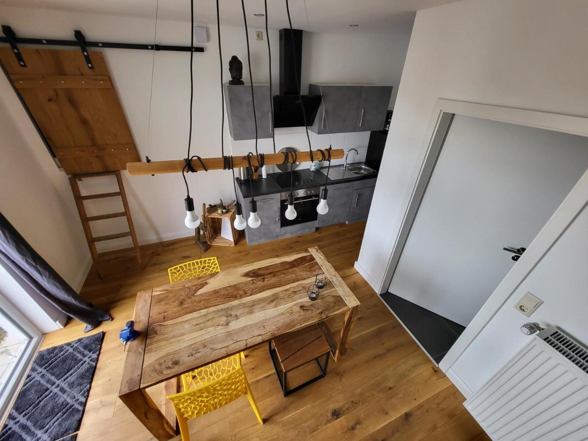 Ferienloft Ottos Werkstatt Mit Saunafass Dannenfels Exterior photo